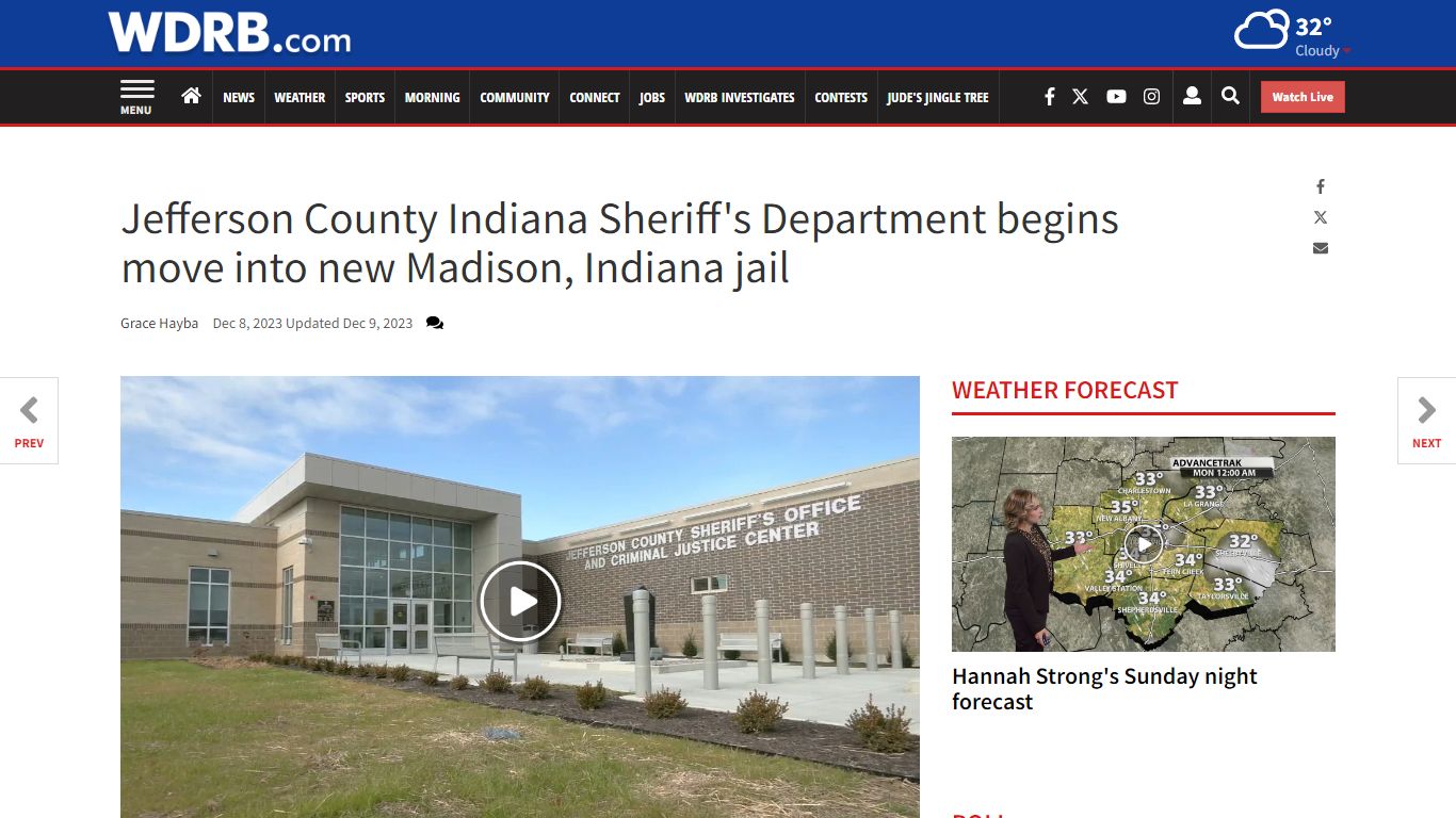 Jefferson County Indiana Sheriff's Department begins move into new ...